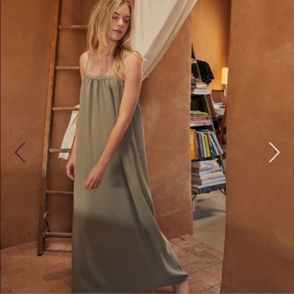 Christy Dawn Olive Maxi Dress